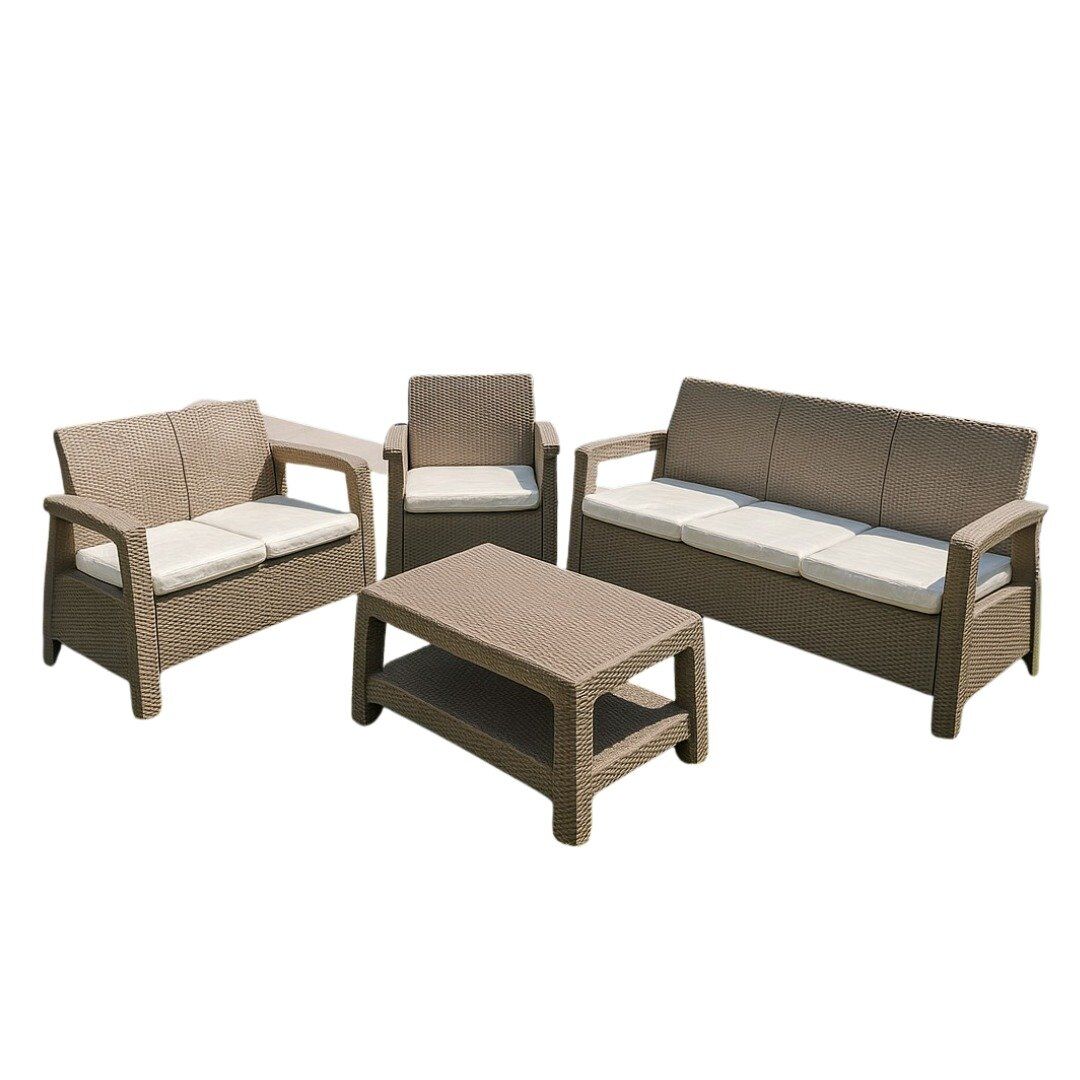 JUEGO FERRERA 6 PUESTOS BEIGE