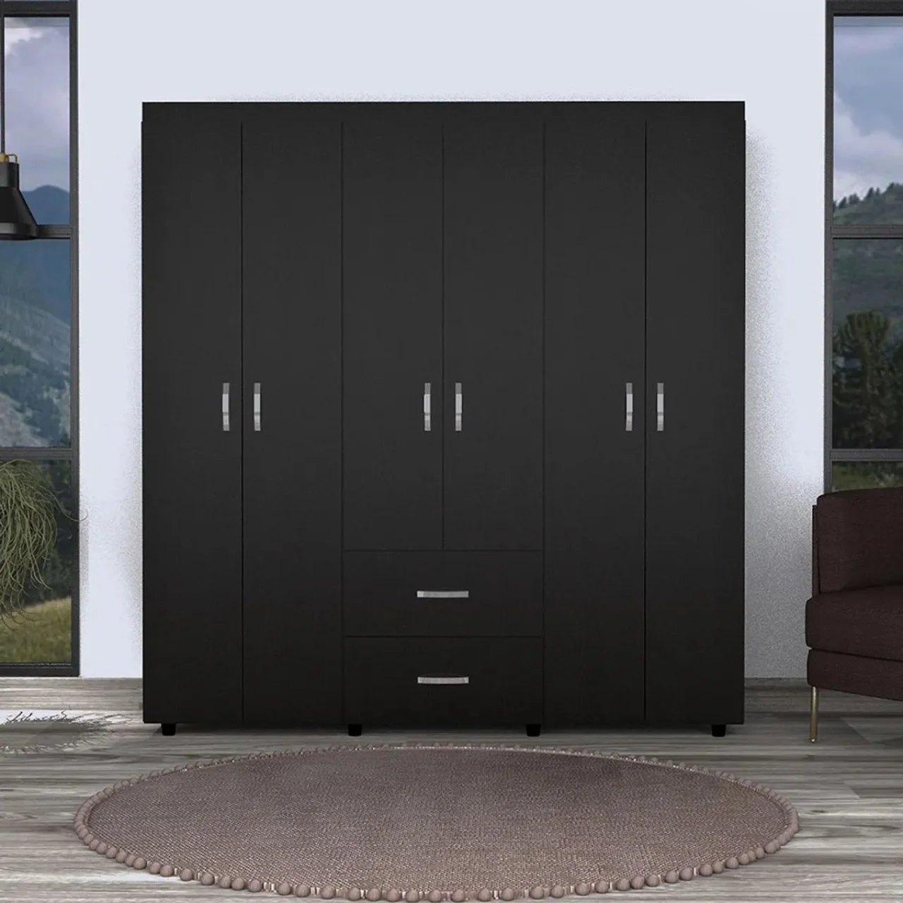 CLOSET MODERNO BARILOCHE WENGUE NEGRO